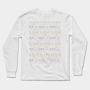 Glasses Pattern | 9 Colored Long Sleeve T-Shirt